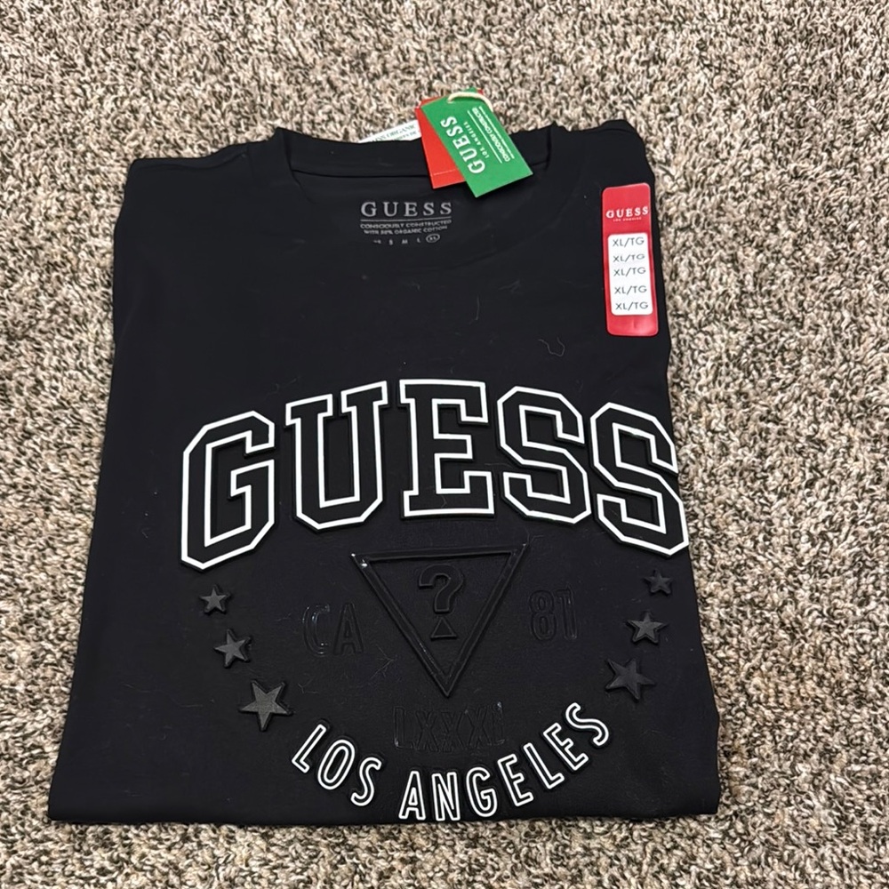 Guess Black Short Sleeve Tee